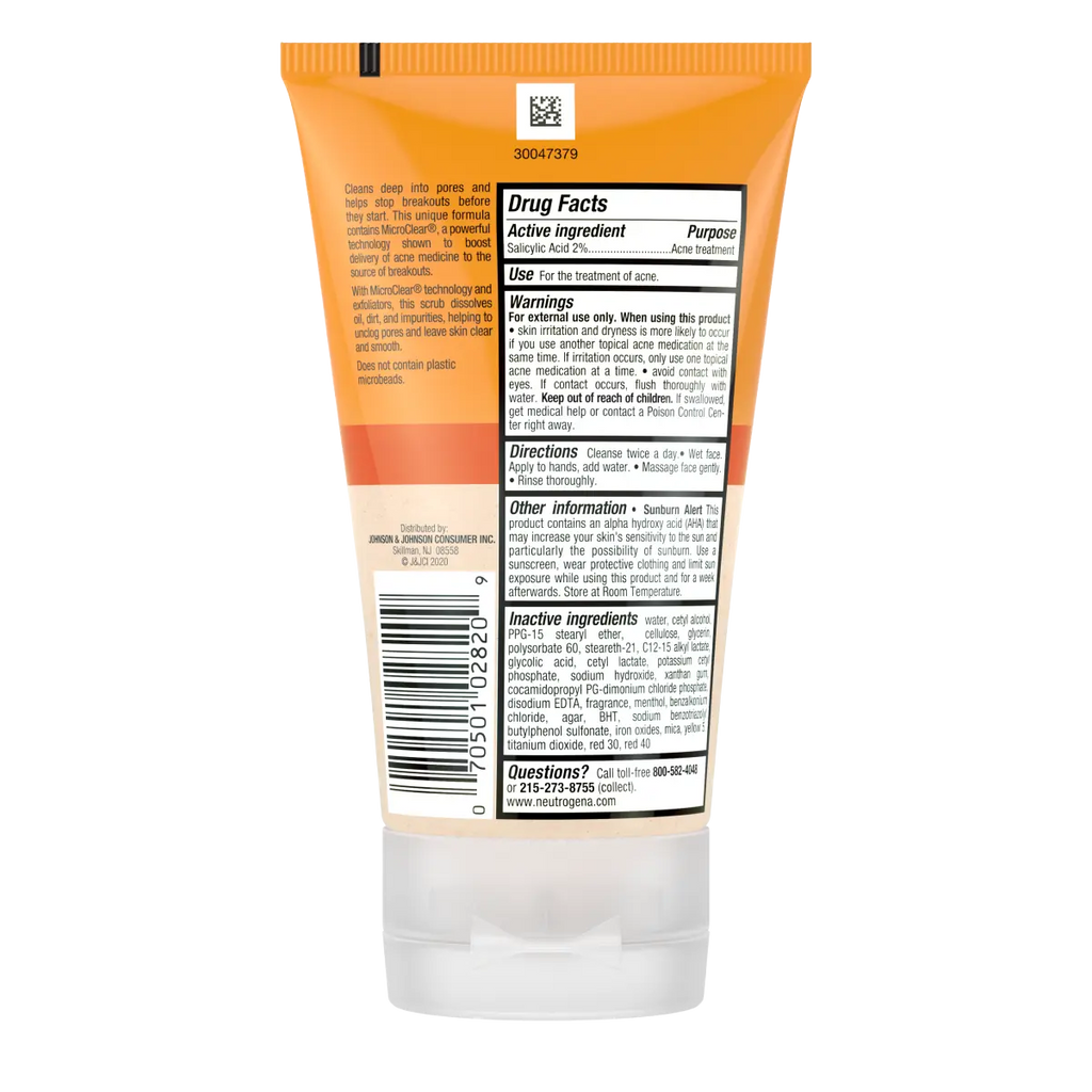 Neutrogena Oil-Free Acne Wash | 4.2 Fl. Oz | Daily Scrub