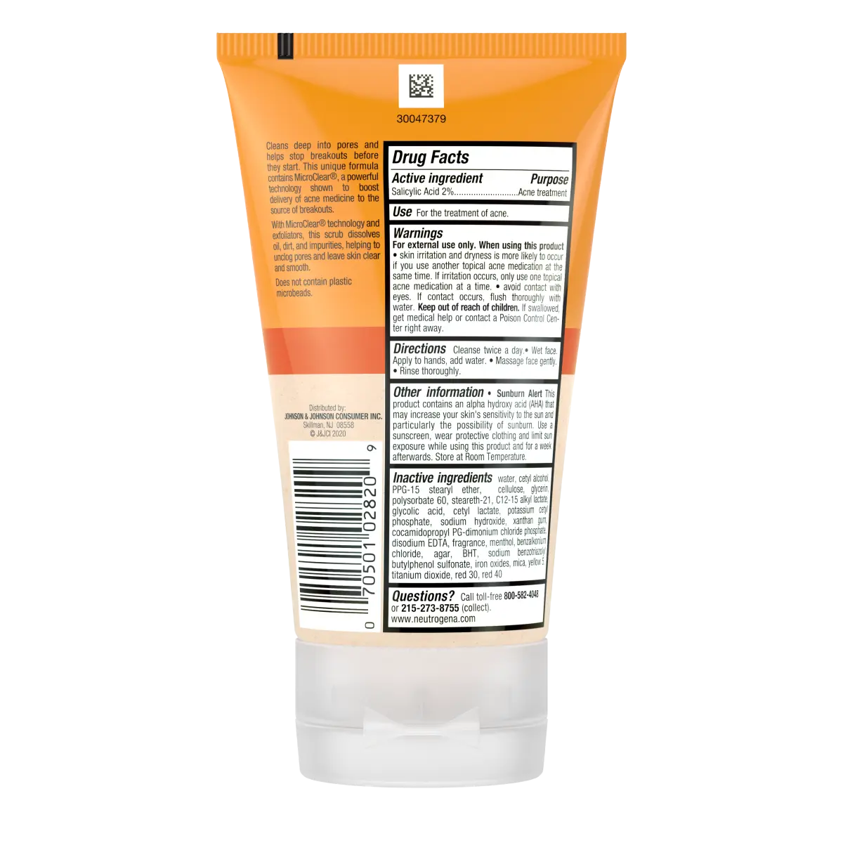 Neutrogena Oil-Free Acne Wash | 4.2 Fl. Oz | Daily Scrub