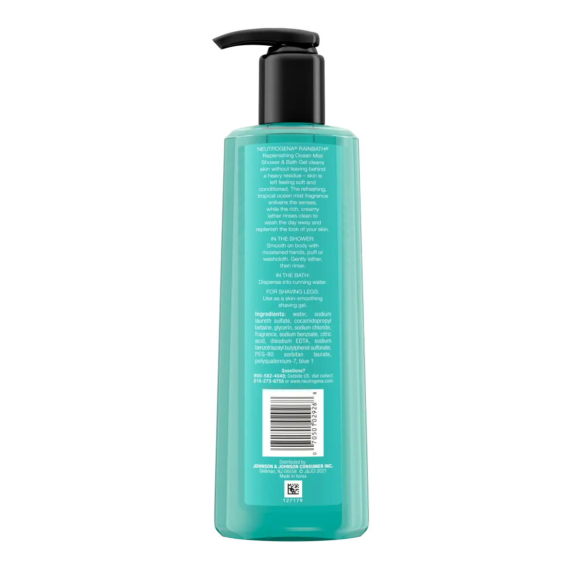 Ocean Mist • 16 Fl. Oz | Neutrogena Rainbath Replenishing Shower Bath Gel