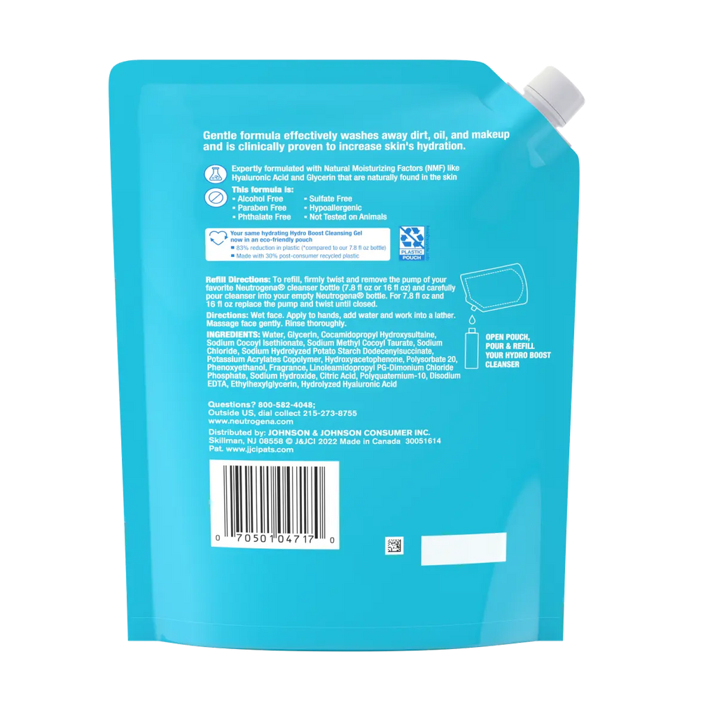Neutrogena Hydro Boost Face | Hyaluronic Acid Cleansing Gel | Hydrating Face Wash | 7.8 Fl. Oz