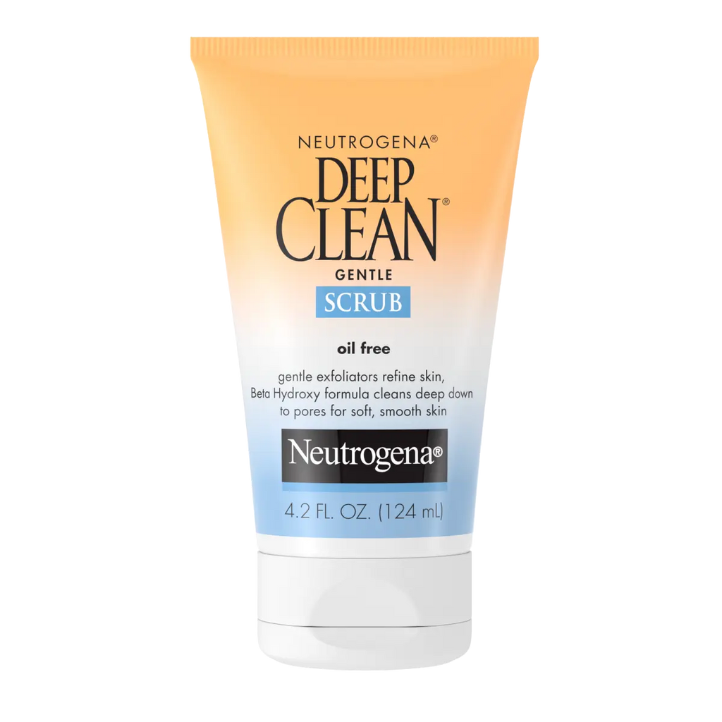 Neutrogena Deep Clean Gentle — Oil-Free Exfoliating Scrub with Beta Hydroxy Acid, 4.2 Fl. Oz