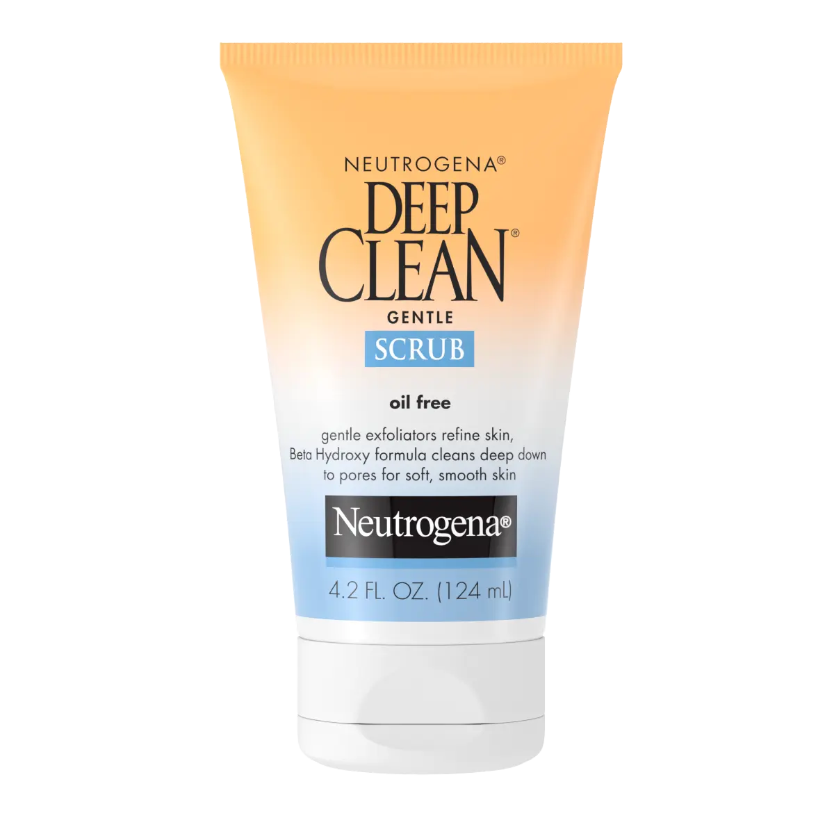 Neutrogena Deep Clean Gentle — Oil-Free Exfoliating Scrub with Beta Hydroxy Acid, 4.2 Fl. Oz