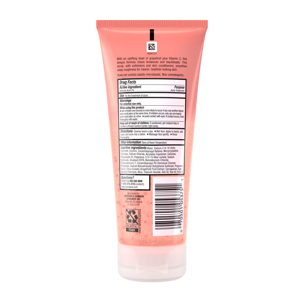 Neutrogena Oil-Free Acne Wash | 6.7 Fl. Oz | Pink Grapefruit Acne Wash Foaming Scrub