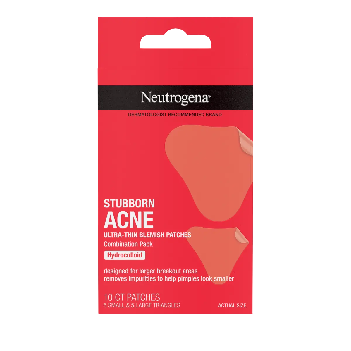 Neutrogena Stubborn Acne Ultra-Thin | Hydrocolloid Facial Patches | 10 Patches