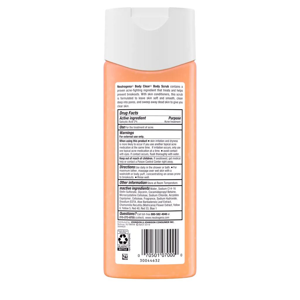 Neutrogena Body Clear Body — 2% Salicylic Acid Exfoliating Scrub, 8.5 Fl. Oz