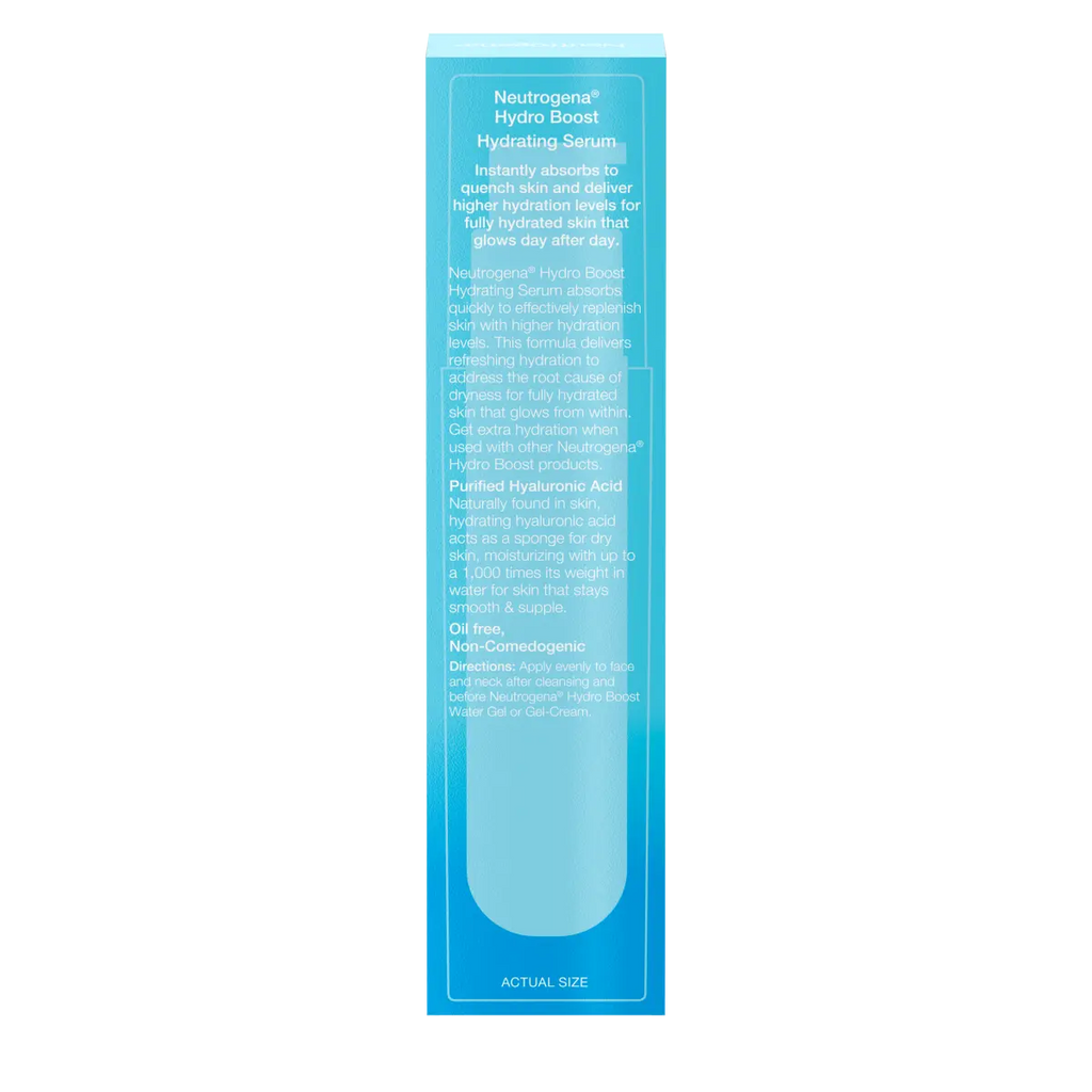 Neutrogena Hydro Boost Hydrating | 1 Fl. Oz Facial Serum | Oil-Free