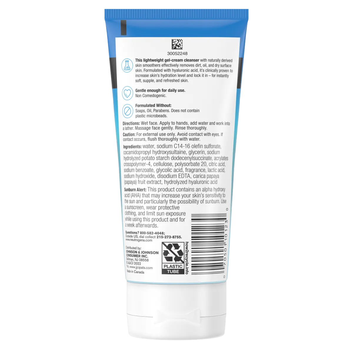 Neutrogena Hydro Boost Daily Gel | Hyaluronic Acid Exfoliating Cleanser | Cream Face Wash