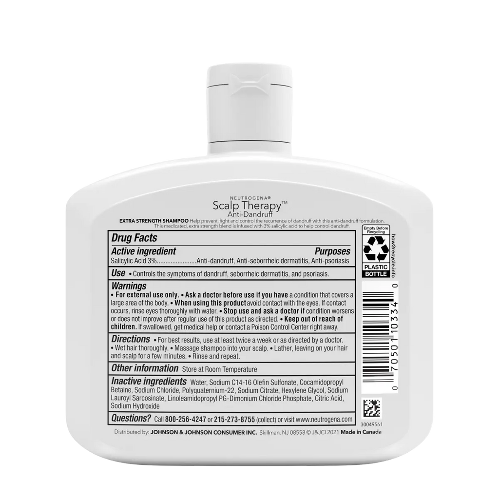 Neutrogena Scalp Therapy Anti-dandruff | Medicated Shampoo | Extra Strength