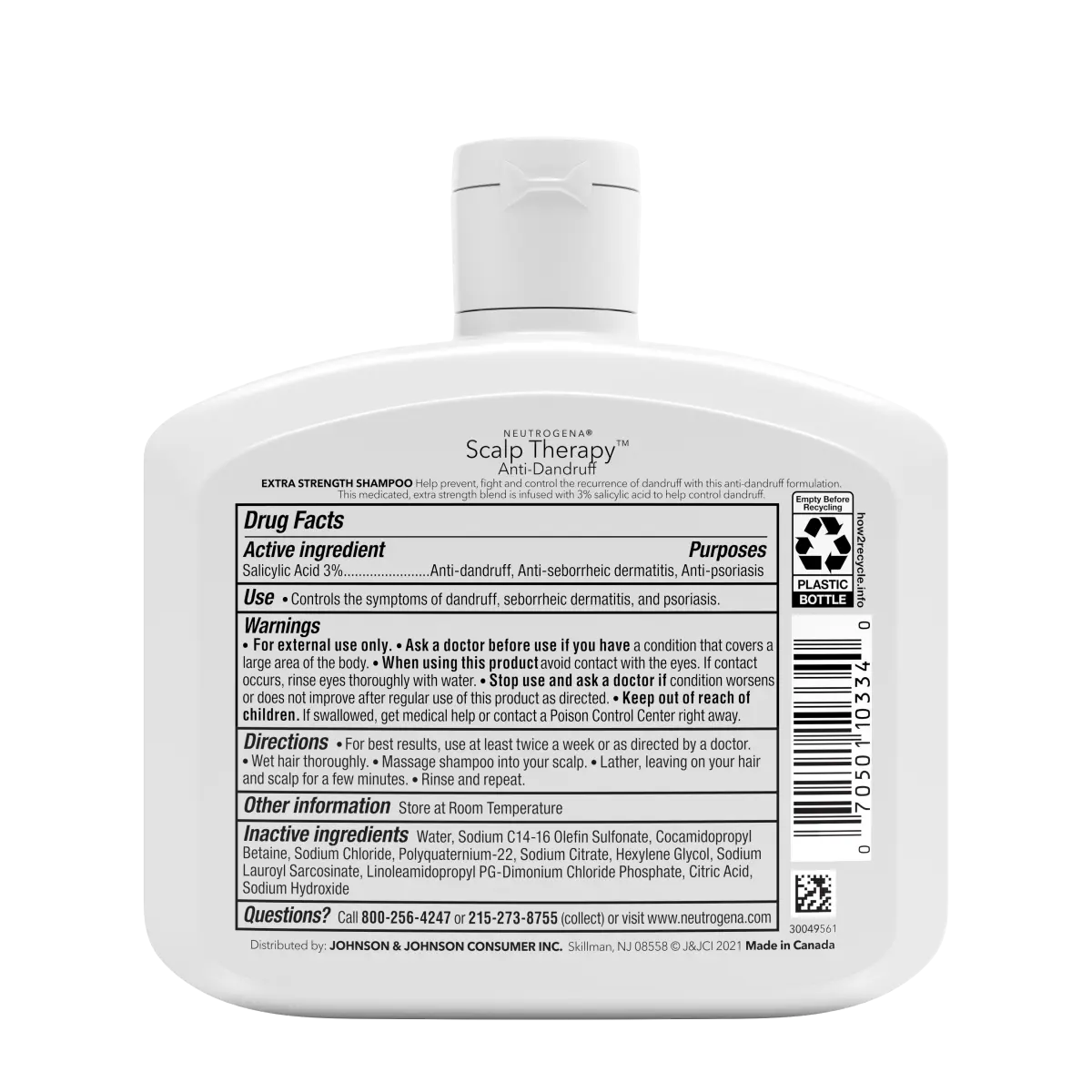 Neutrogena Scalp Therapy Anti-dandruff | Medicated Shampoo | Extra Strength