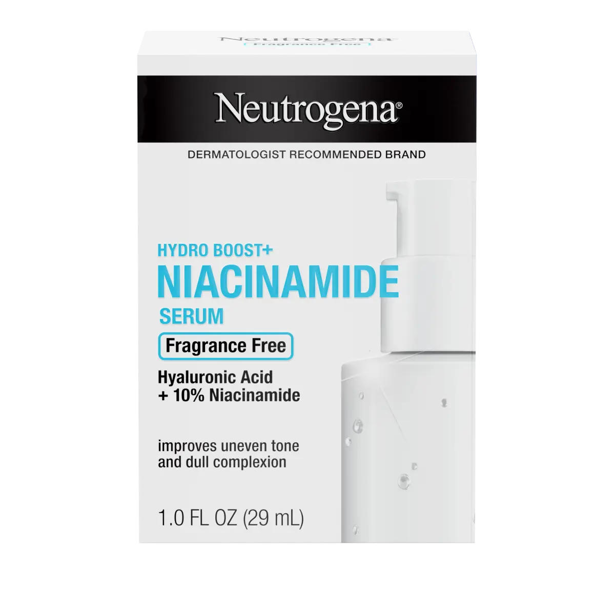 Neutrogena Hydro Boost+ Niacinamide Serum — Fragrance Free, 1 Fl. Oz
