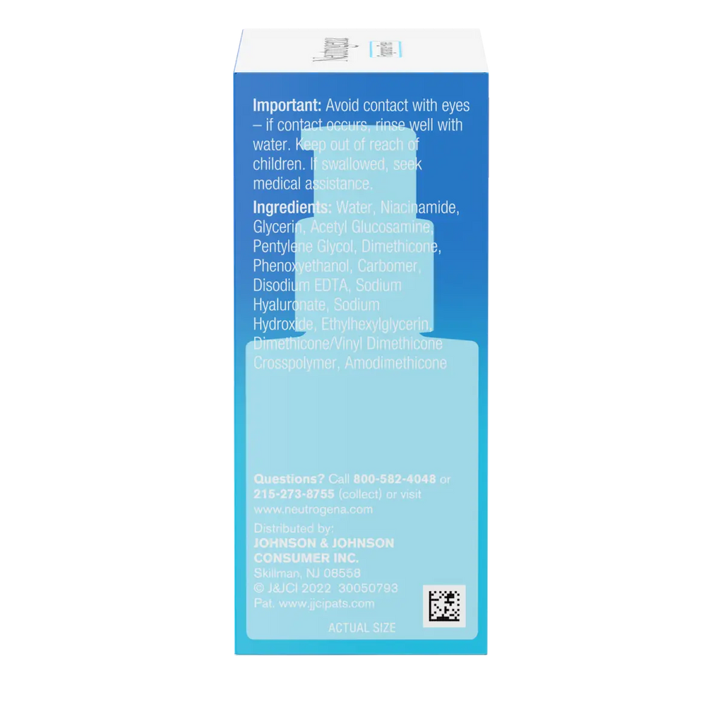 Neutrogena Hydro Boost+ Niacinamide Serum — Fragrance Free, 1 Fl. Oz
