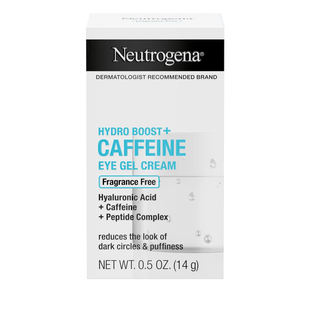 Neutrogena Hydro Boost Caffeine Eye Gel Cream — Fragrance Free, 0.5 Oz