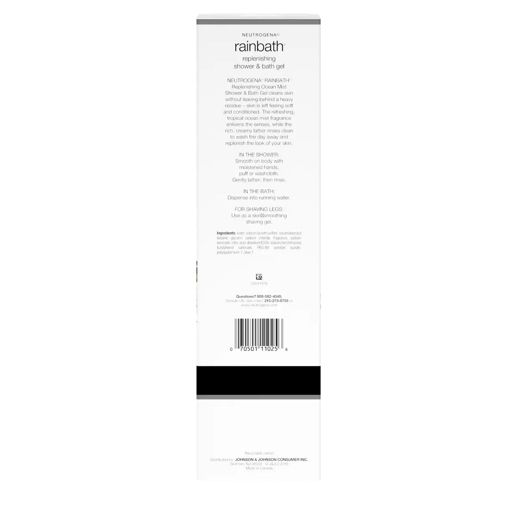 32 Fl. Oz • Ocean Mist | Neutrogena Rainbath Replenishing Shower Bath Gel