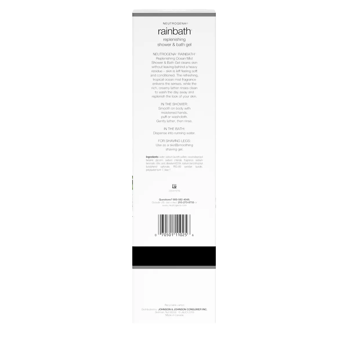 32 Fl. Oz • Ocean Mist | Neutrogena Rainbath Replenishing Shower Bath Gel
