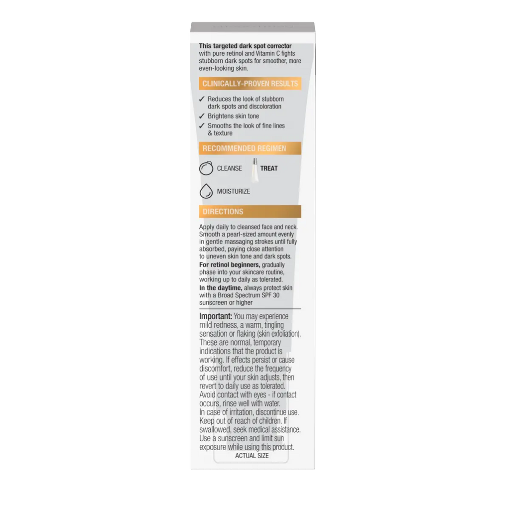 Dark Spot Corrector | Retinol + Vitamin C | Neutrogena Rapid Tone Repair | 1 Oz