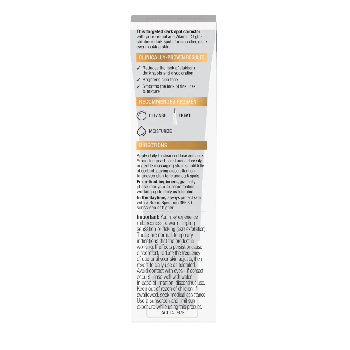 Dark Spot Corrector | Retinol + Vitamin C | Neutrogena Rapid Tone Repair | 1 Oz