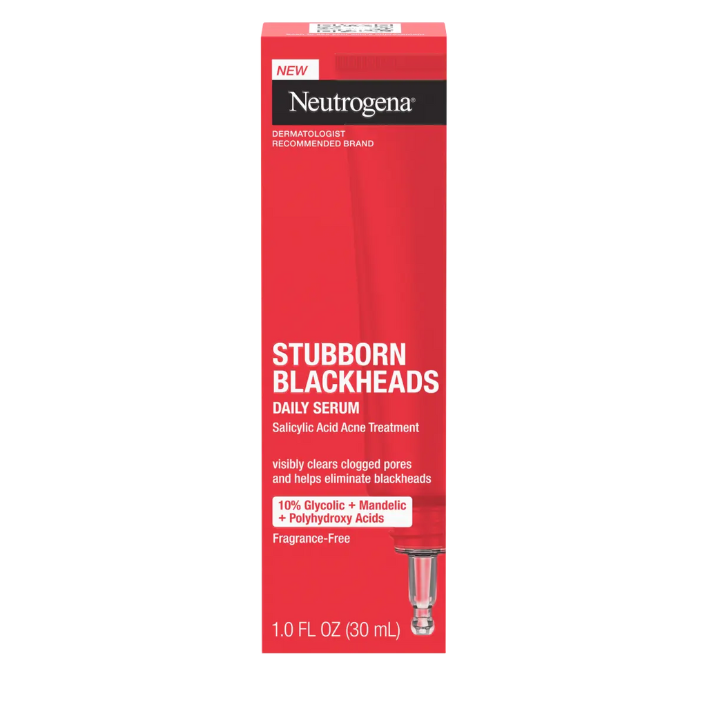 Neutrogena Stubborn Blackheads Daily | 1 Fl. Oz Acne Facial Serum