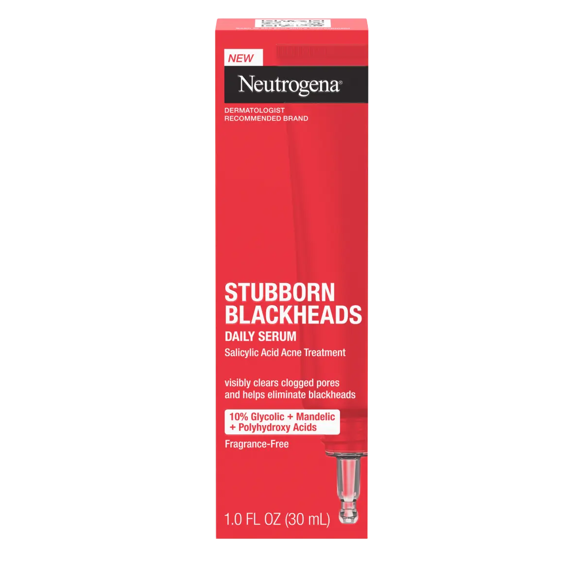 Neutrogena Stubborn Blackheads Daily | 1 Fl. Oz Acne Facial Serum