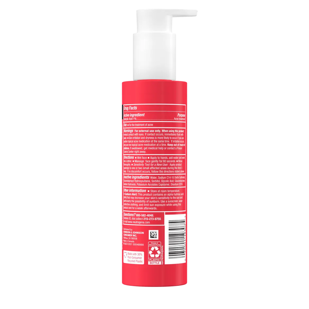 Neutrogena Stubborn Texture Acne | 6.3 Fl. Oz Salicylic Acid Cleanser