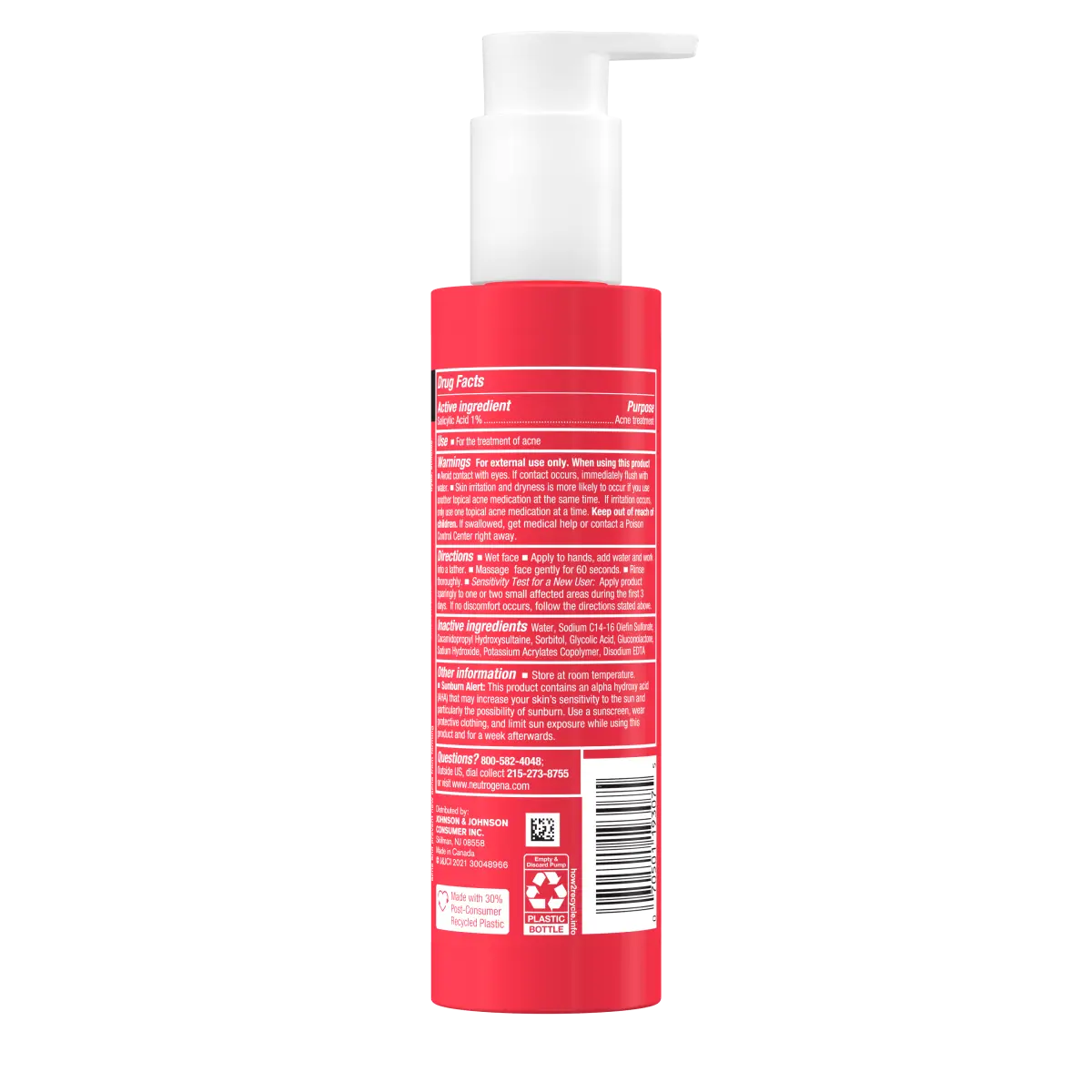 Neutrogena Stubborn Texture Acne | 6.3 Fl. Oz Salicylic Acid Cleanser