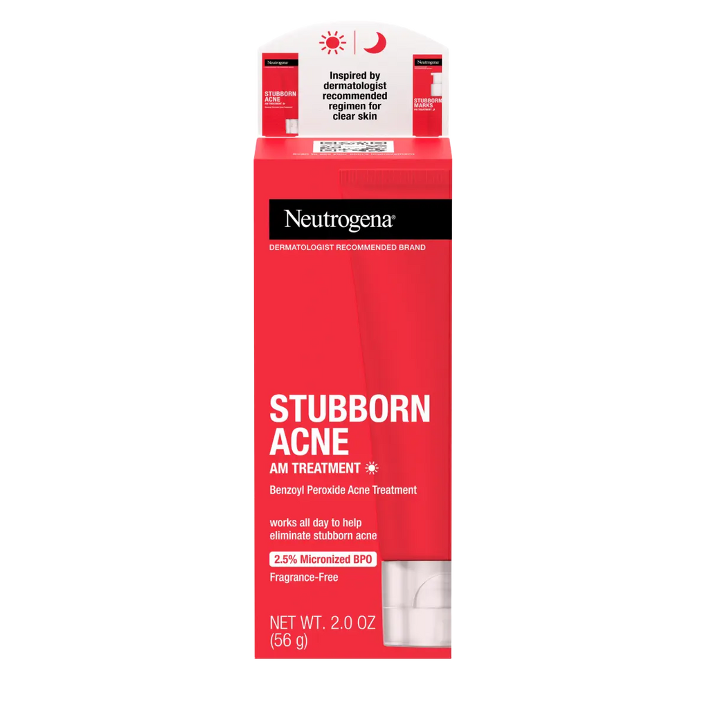 Neutrogena Stubborn Acne AM | 2.5% Benzoyl Peroxide Treatment, 2 Oz