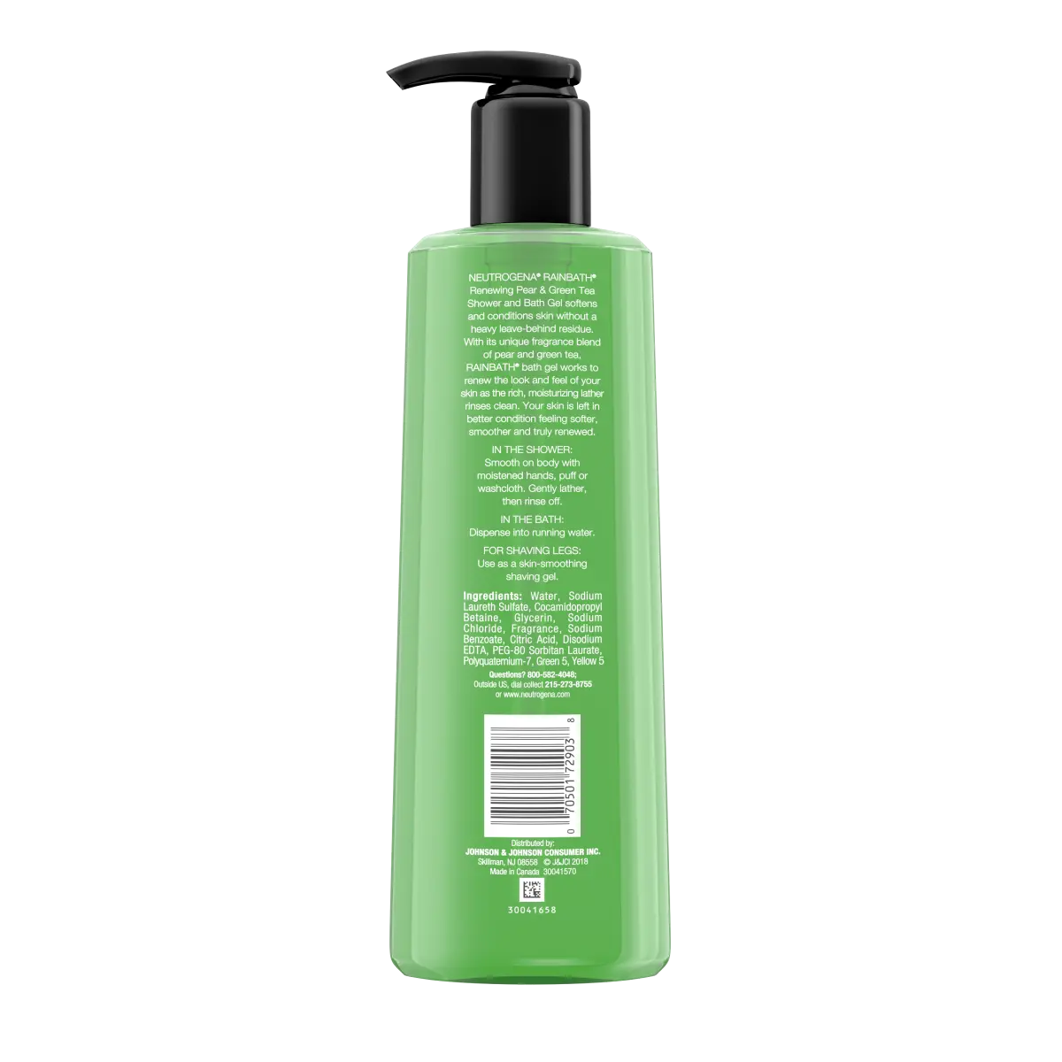 Pear & Green Tea | 16 Fl. Oz | Neutrogena Rainbath Renewing Shower Bath Gel