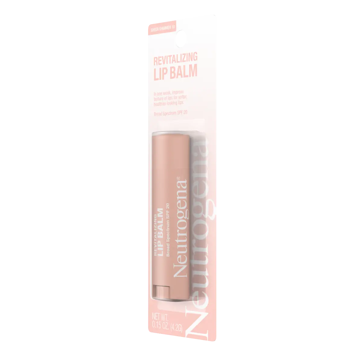 Neutrogena Revitalizing Lip Balm | Sheer Shimmer 10 — .15 Oz, SPF 20