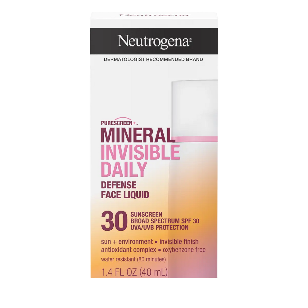 Neutrogena Purescreen+ Invisible Daily Defense Mineral Face Liquid With SPF 30