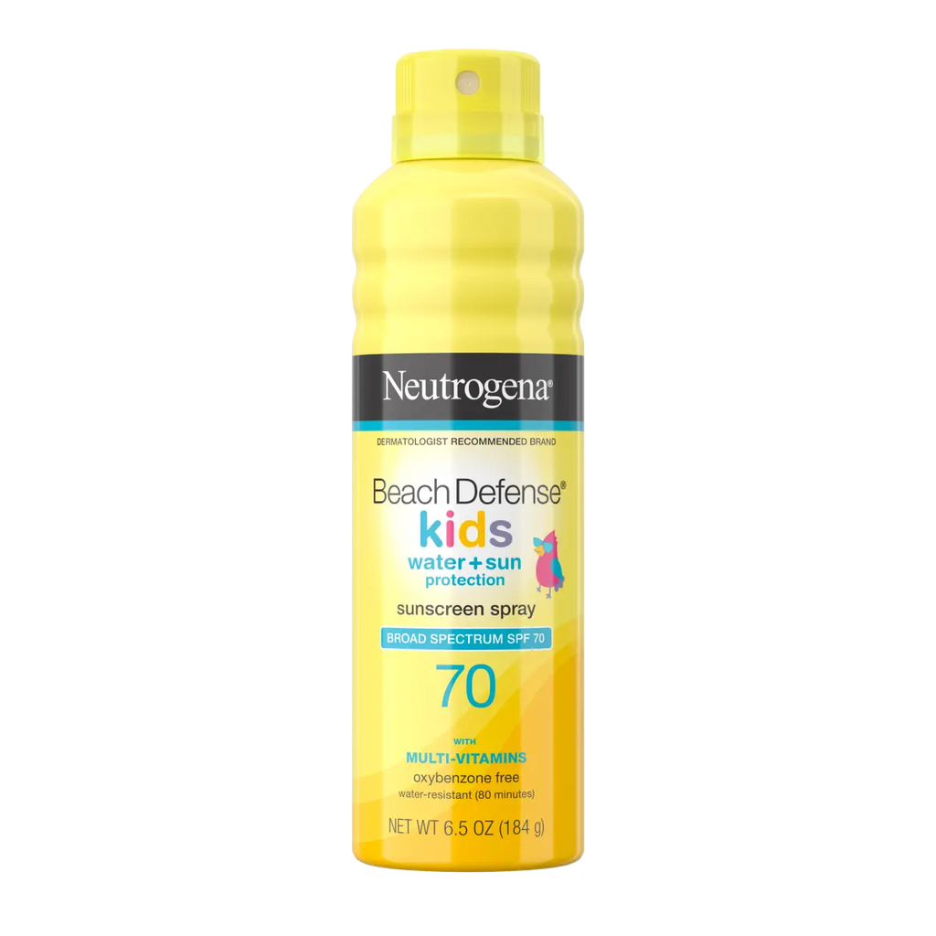Neutrogena Beach Defense Kids — Broad Spectrum Sunscreen Spray, SPF 70, 6.5 Oz