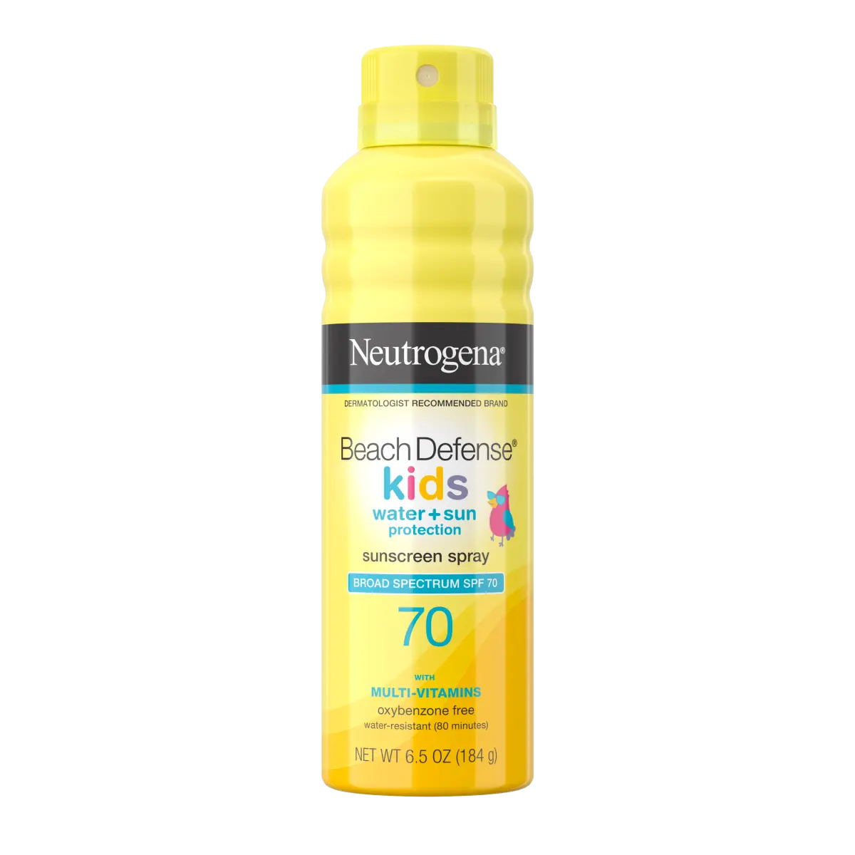 Neutrogena Beach Defense Kids — Broad Spectrum Sunscreen Spray, SPF 70, 6.5 Oz