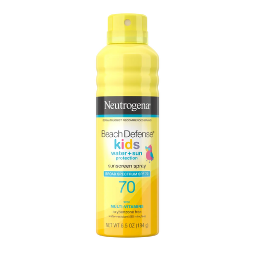 Neutrogena Beach Defense Kids — Broad Spectrum Sunscreen Spray, SPF 70, 6.5 Oz