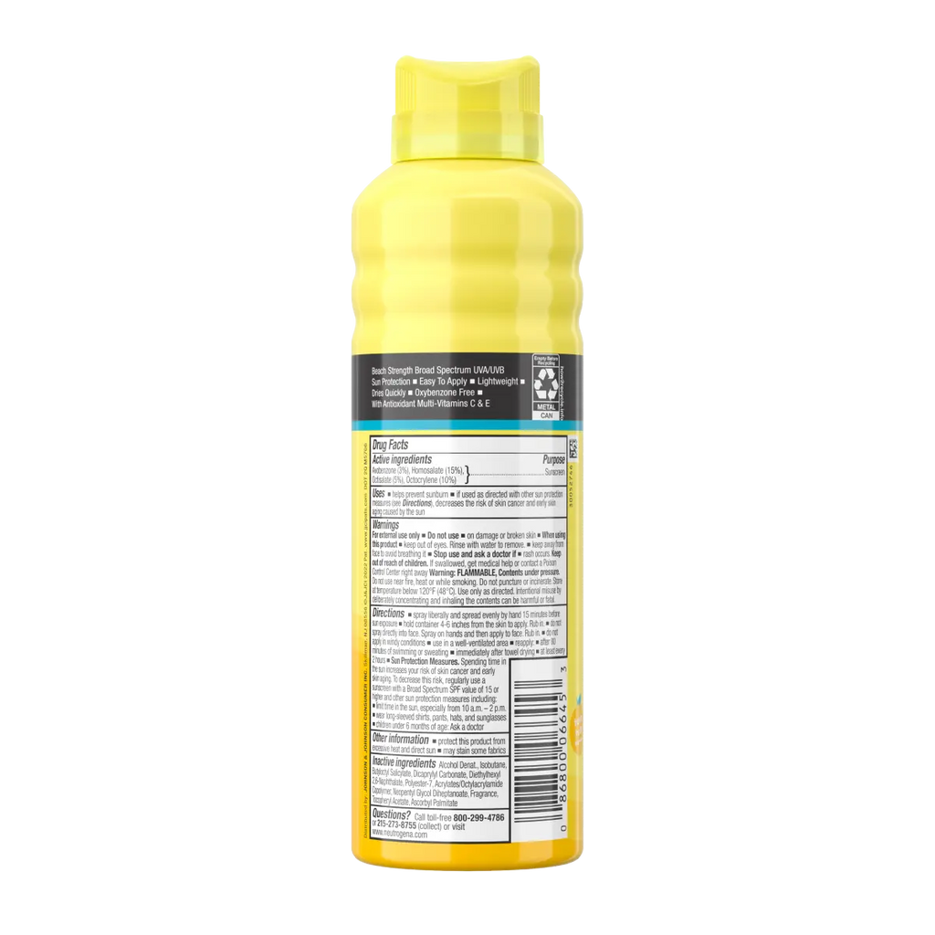 Neutrogena Beach Defense Kids — Broad Spectrum Sunscreen Spray, SPF 70, 6.5 Oz
