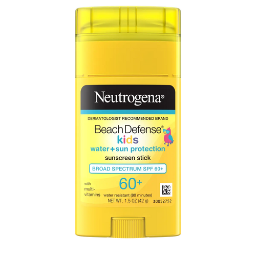 Neutrogena Beach Defense Kids — Broad Spectrum Sunscreen Stick, SPF 60+, 1.5 Oz
