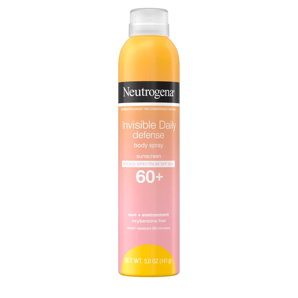 Neutrogena Invisible Daily Defense Body Spray Sunscreen | 5.0 Oz | Broad Spectrum SPF 60+