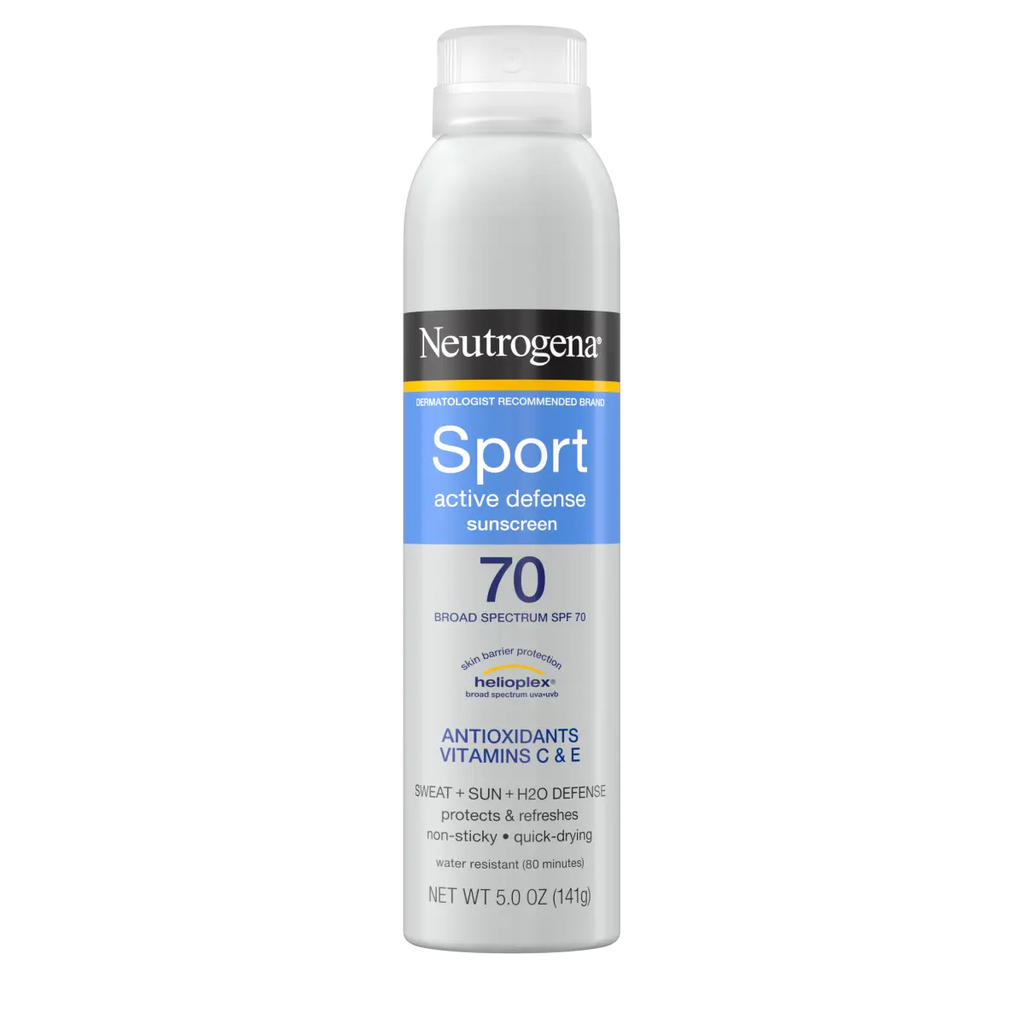 Neutrogena Sport Active Defense | Sunscreen Spray | Broad Spectrum SPF 70 | 5.0 Oz