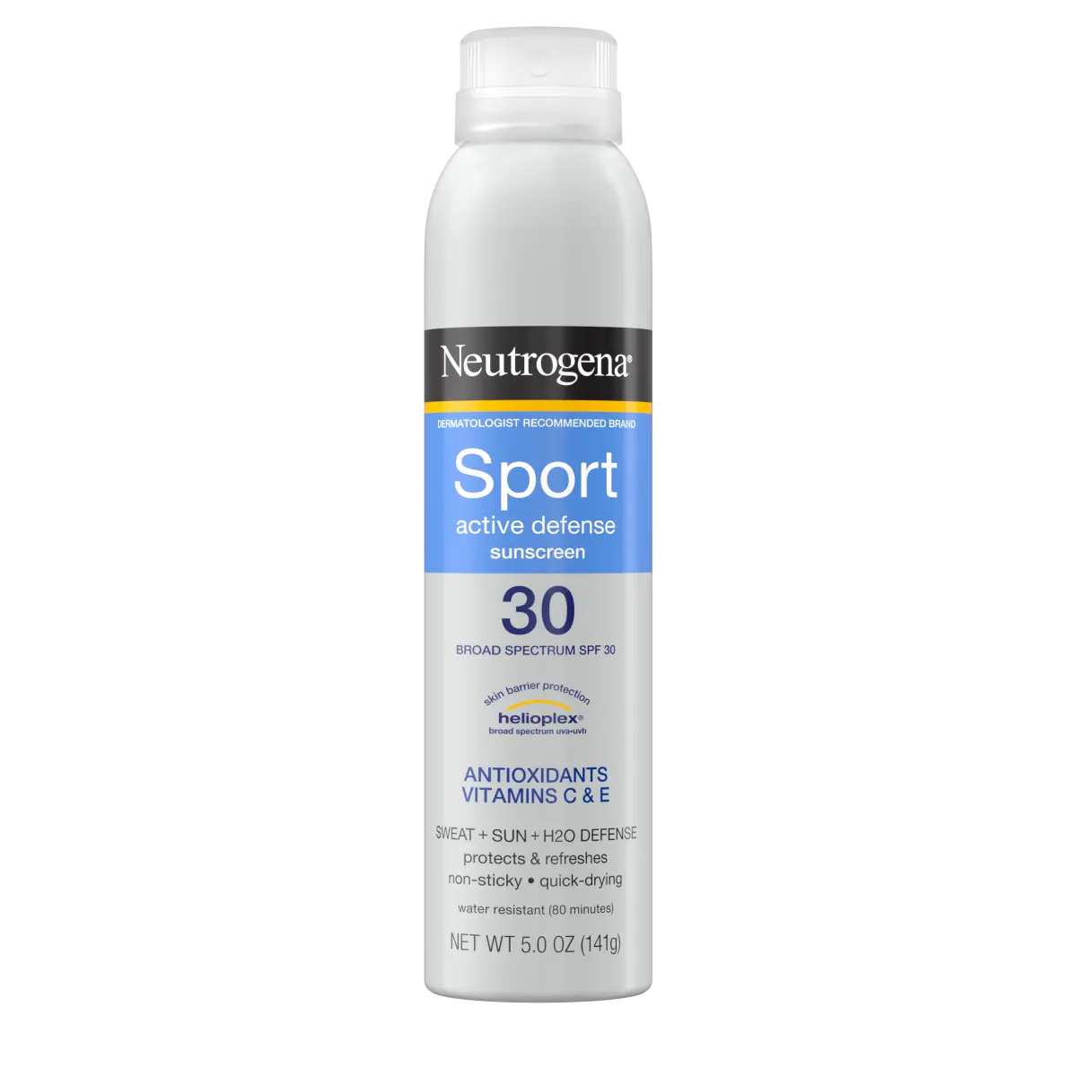 Neutrogena Sport Active Defense | Sunscreen Spray | Broad Spectrum SPF 30 | 5.0 Oz