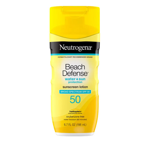 Neutrogena Beach Defense Water + Sun Protection Sunscreen Lotion | Broad Spectrum SPF 50