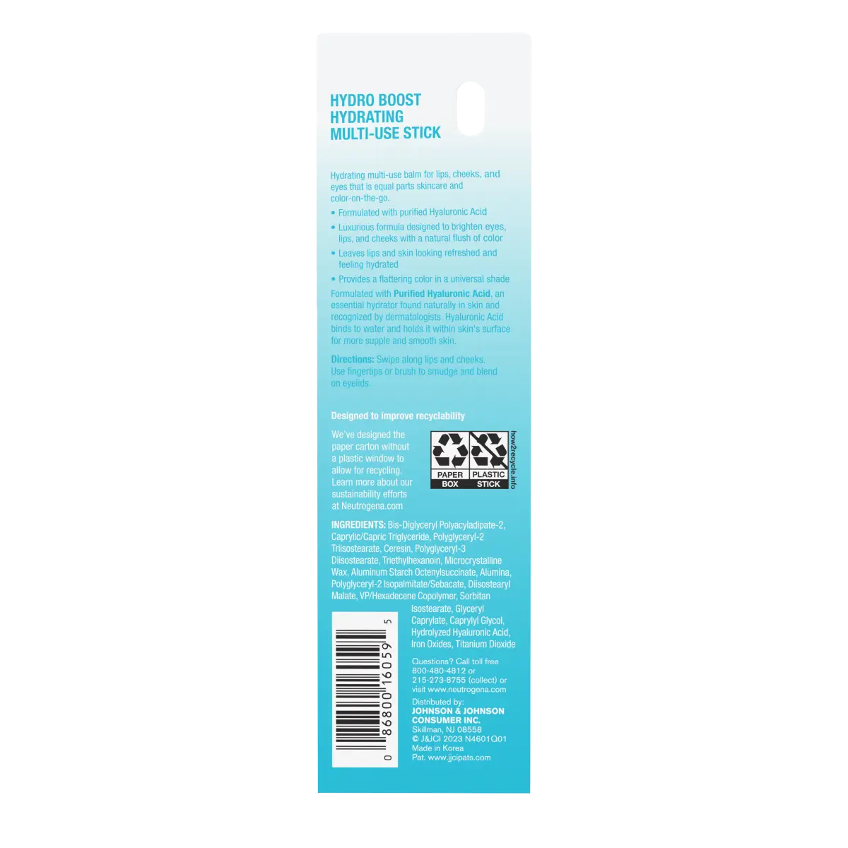 Neutrogena Hydro Boost Hydrating — Multi-Use Makeup Stick, Temptation