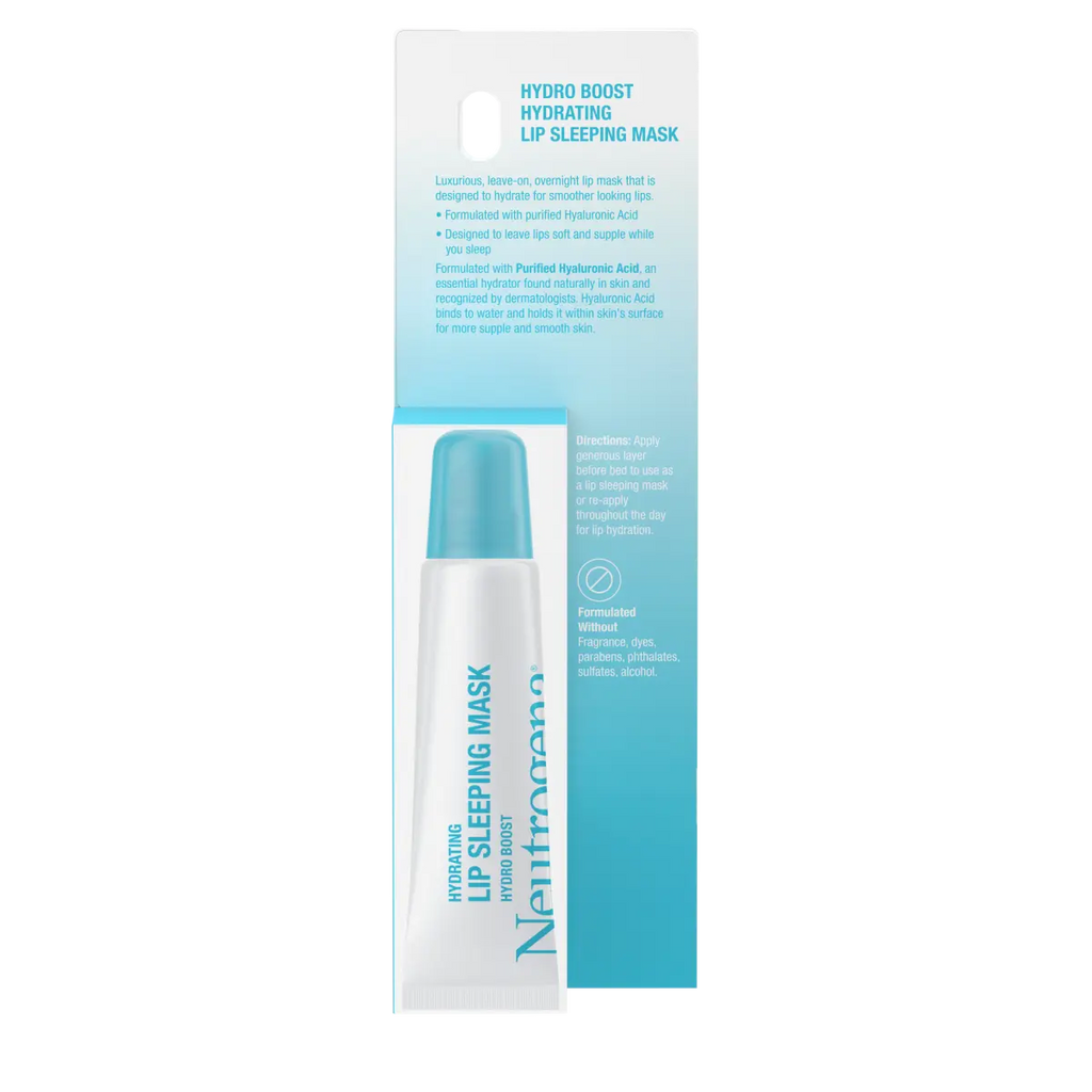 Neutrogena Hydro Boost Hydrating — Clear Lip Sleeping Mask with Hyaluronic Acid, 0.35 Oz