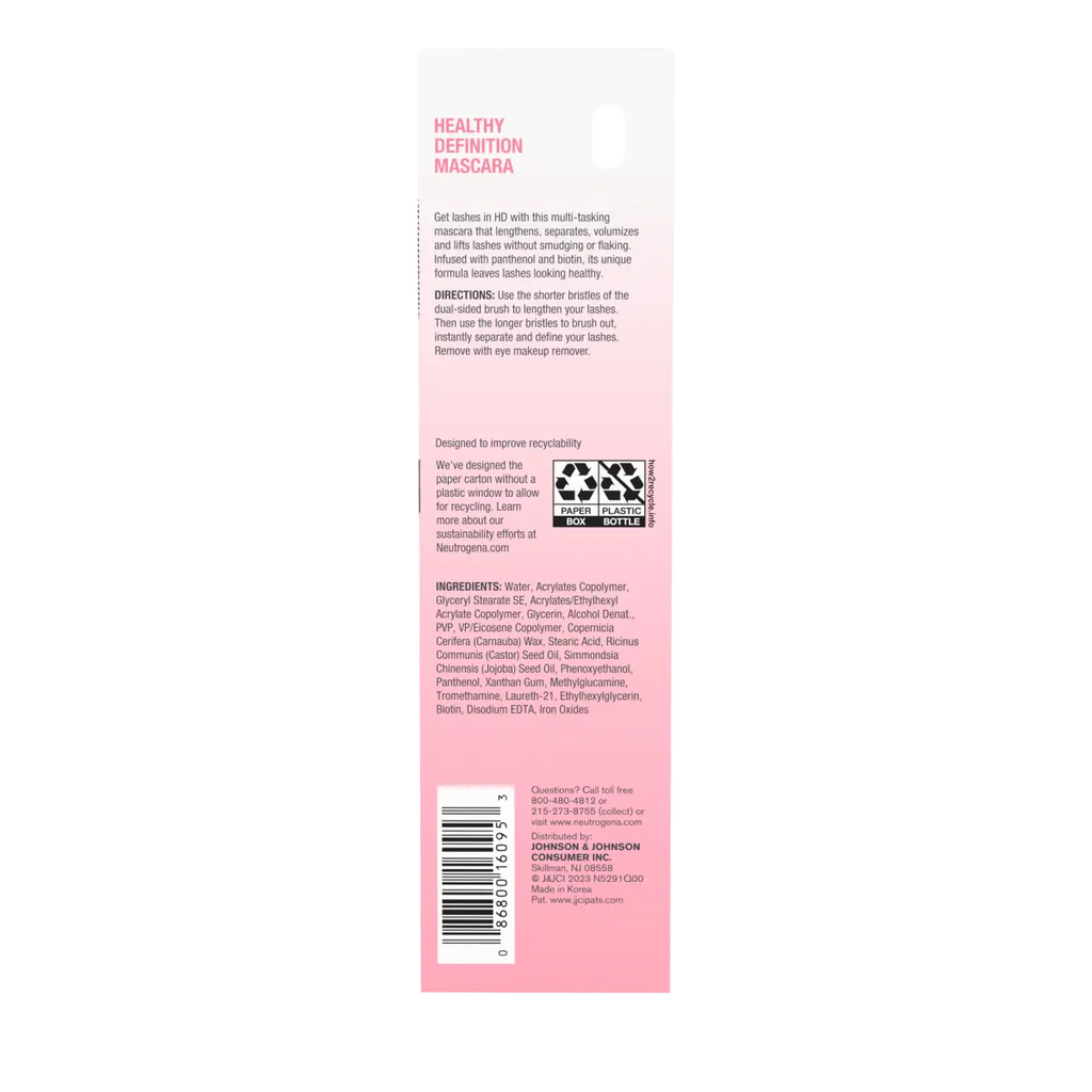 Neutrogena Healthy Definition Mascara | 27 Oz | Carbon Black