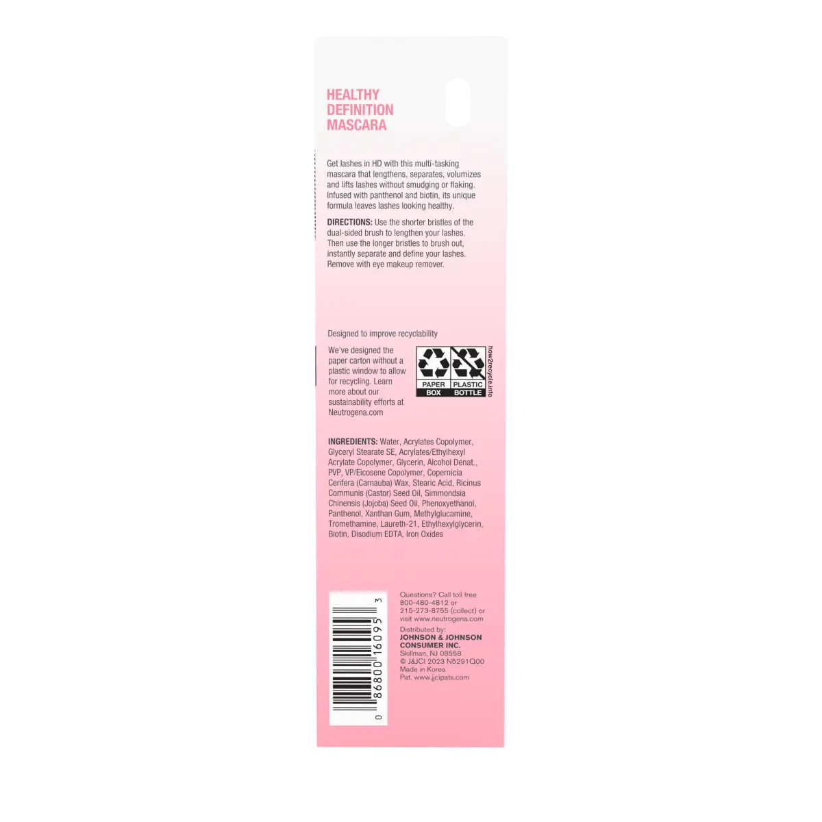 Neutrogena Healthy Definition Mascara | 27 Oz | Carbon Black
