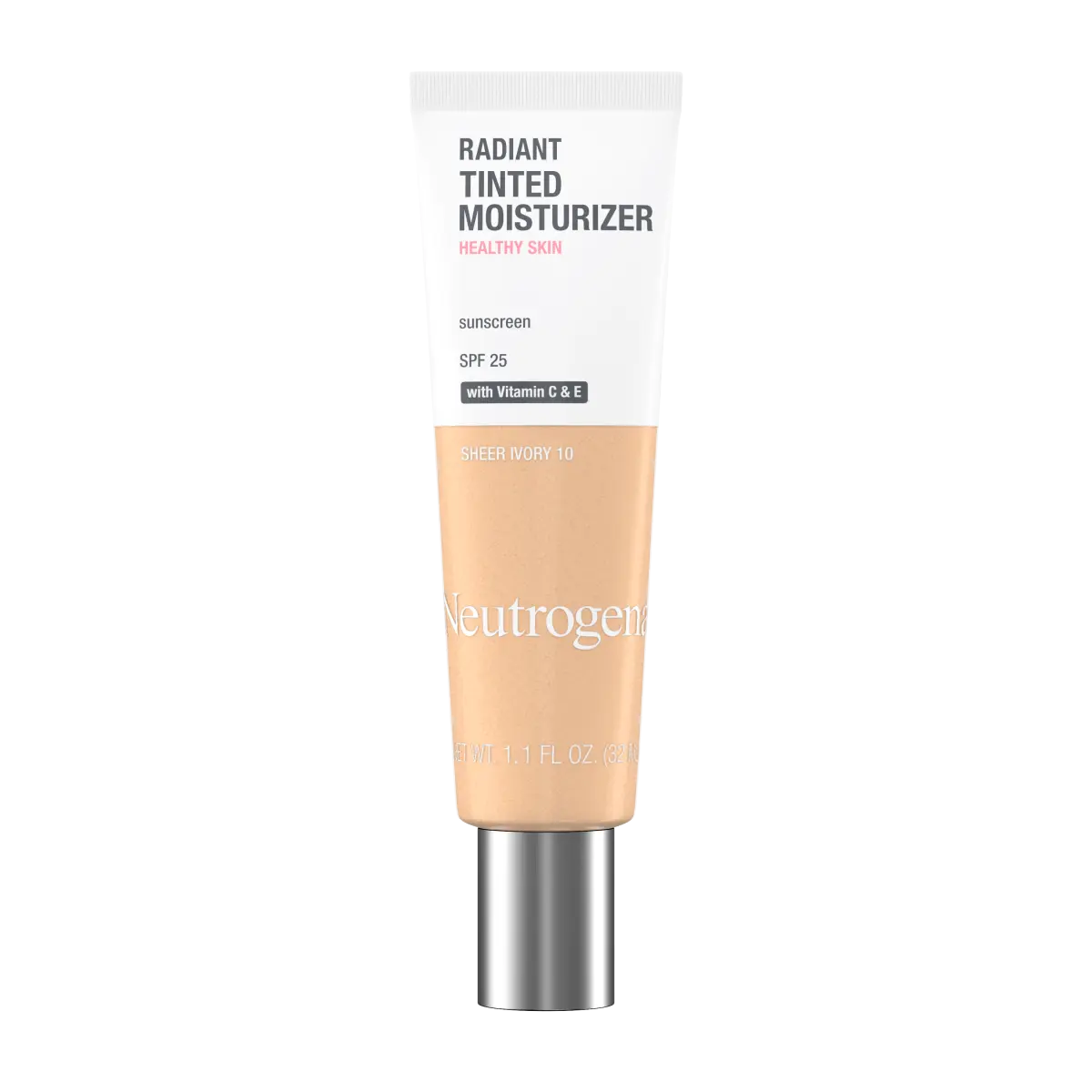 Neutrogena Healthy Skin Radiant | Sheer Ivory (10) | Tinted Moisturizer Broad Spectrum SPF 25