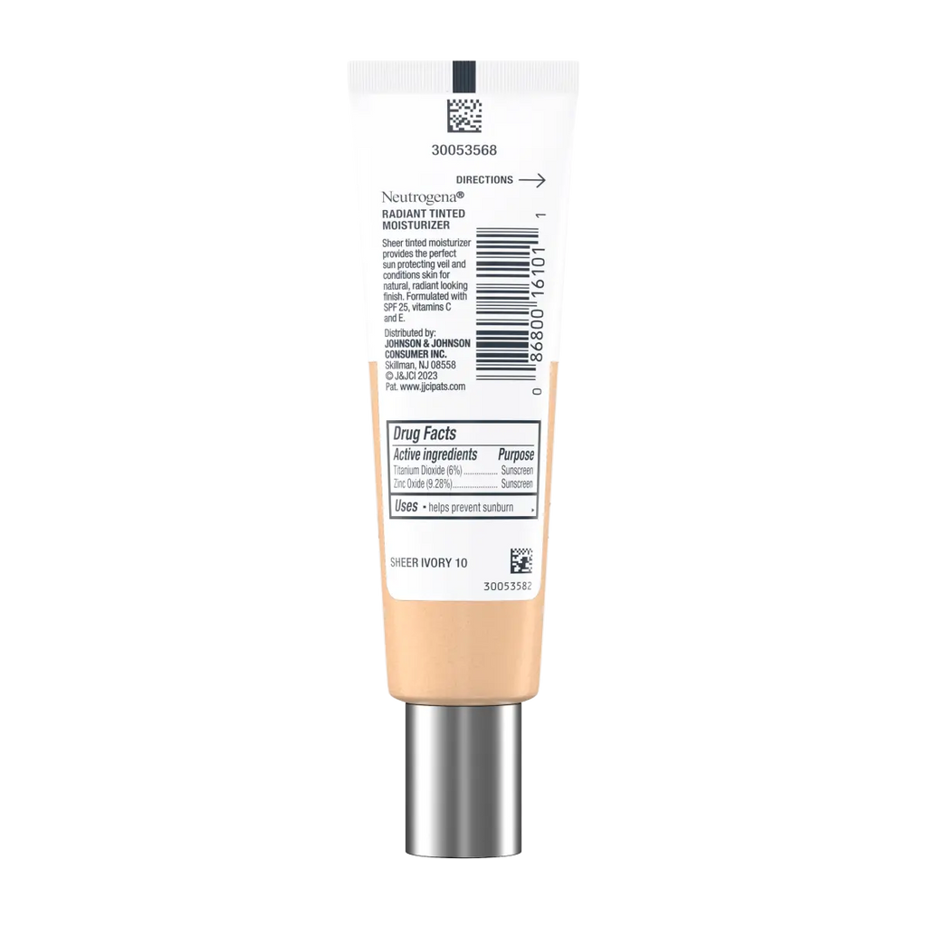 Neutrogena Healthy Skin Radiant | Sheer Ivory (10) | Tinted Moisturizer Broad Spectrum SPF 25