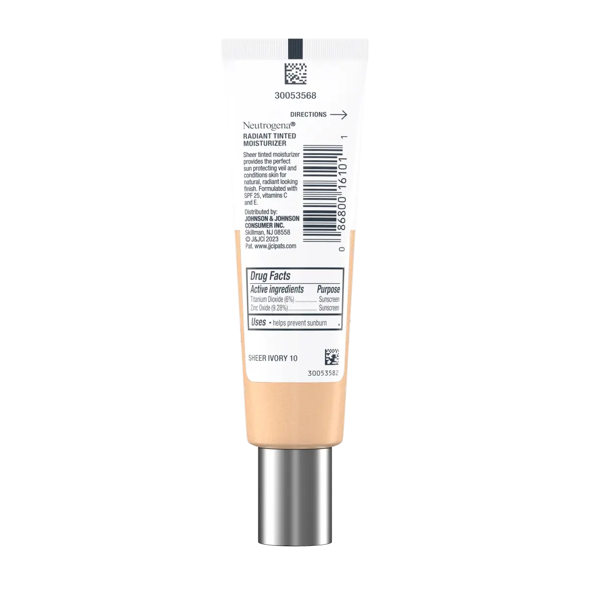 Neutrogena Healthy Skin Radiant | Sheer Ivory (10) | Tinted Moisturizer Broad Spectrum SPF 25