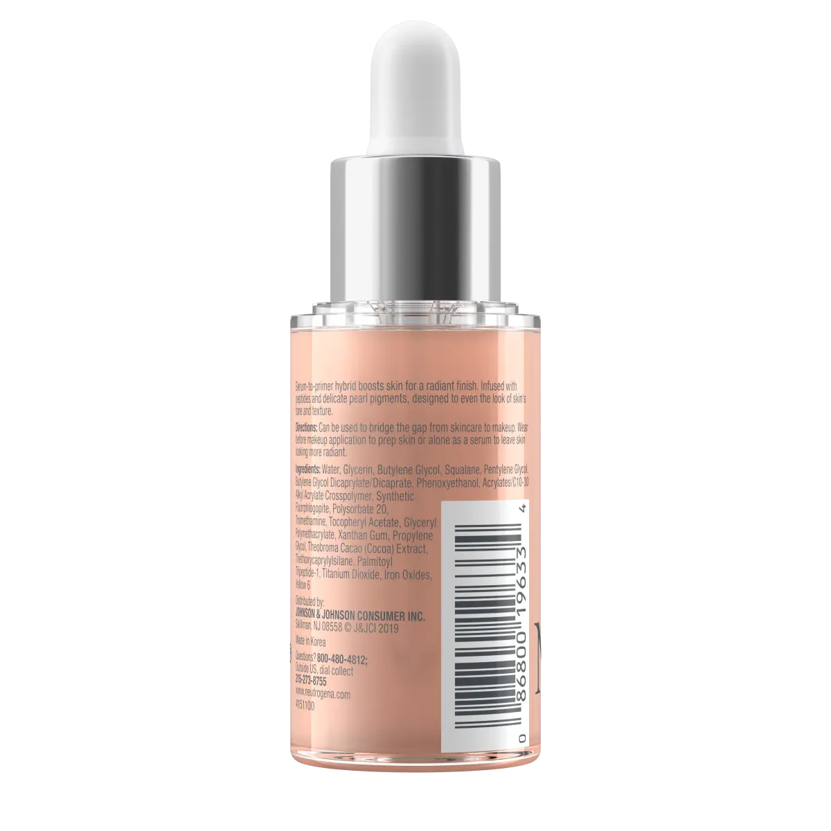 Neutrogena Healthy Skin Radiant Primer + Serum — Peptides and Pearl Pigments, 1.0 Fl. Oz