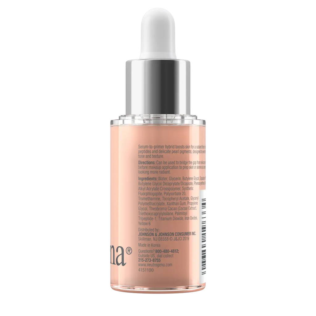 Neutrogena Healthy Skin Radiant Primer + Serum — Peptides and Pearl Pigments, 1.0 Fl. Oz