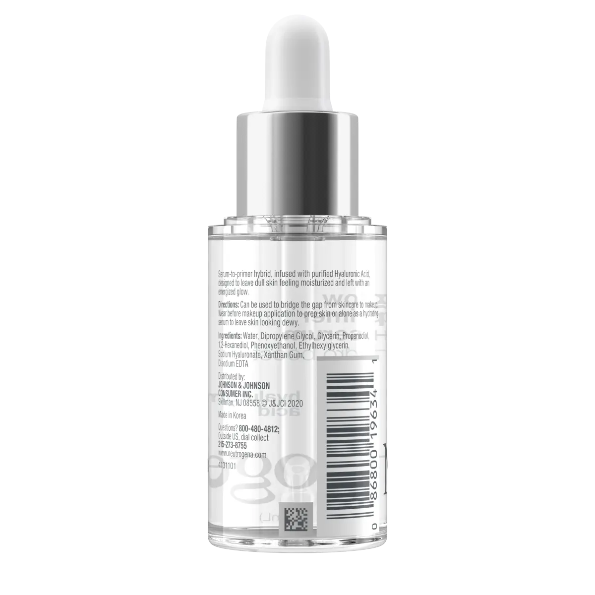 Neutrogena Hydro Boost Glow — Primer Serum for Energized Skin, 1.0 Fl. Oz