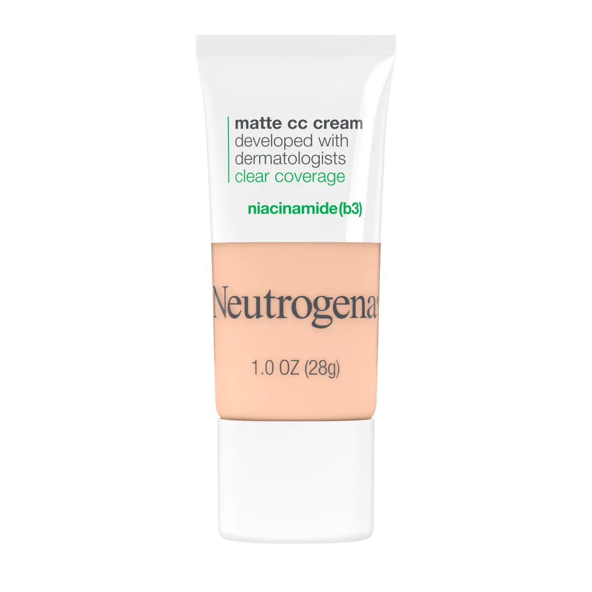 Neutrogena Clear Coverage Flawless — Matte CC Cream, Shell 1.0, 1 Oz