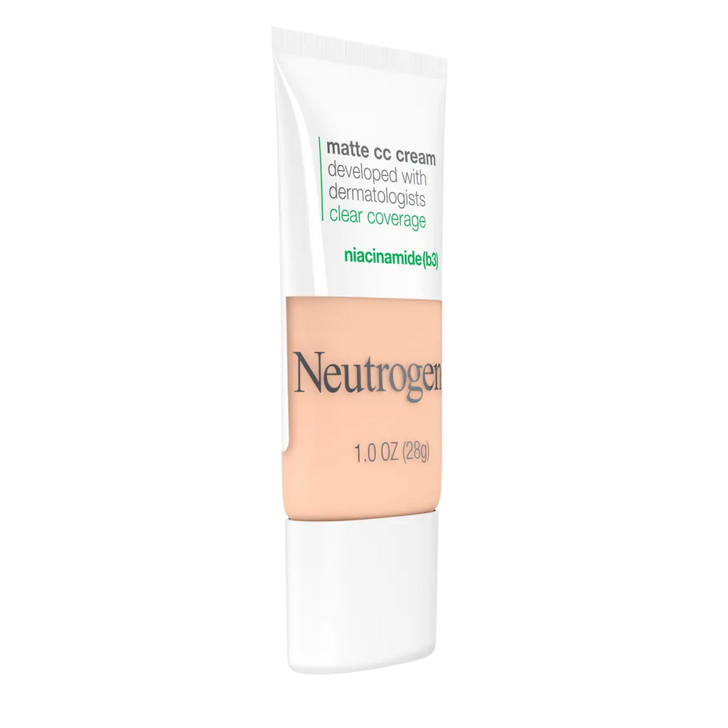 Neutrogena Clear Coverage Flawless — Matte CC Cream, Shell 1.0, 1 Oz