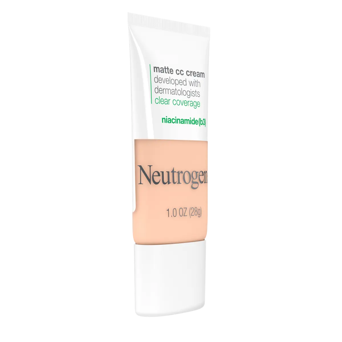 Neutrogena Clear Coverage Flawless — Matte CC Cream, Shell 1.0, 1 Oz